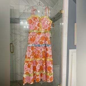 CeliaB Dalia Dress Floral Ruffle Midi